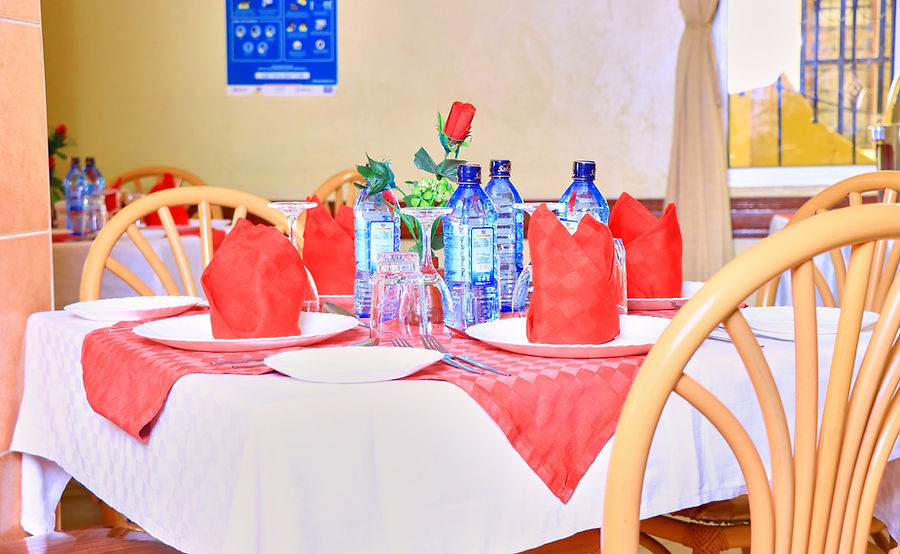 Dining at Jambo Travellers Hotel